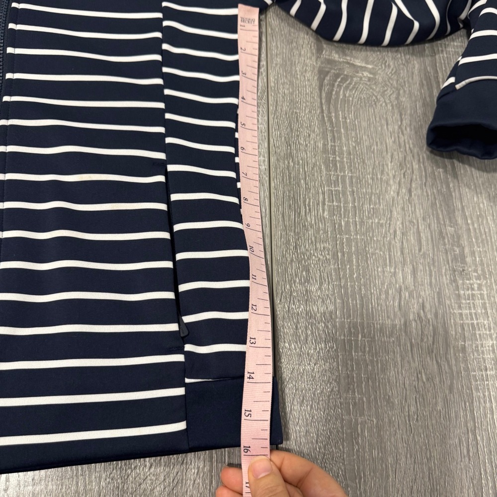 Helly Hansen Womens Navy White Striped Full Zip Jacket Small Nautical HH - Picture 8 of 8